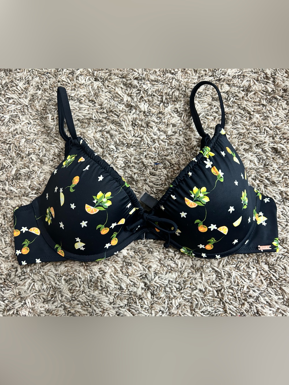 Victoria’s Secret Pink Citrus Bikini Top Sz M